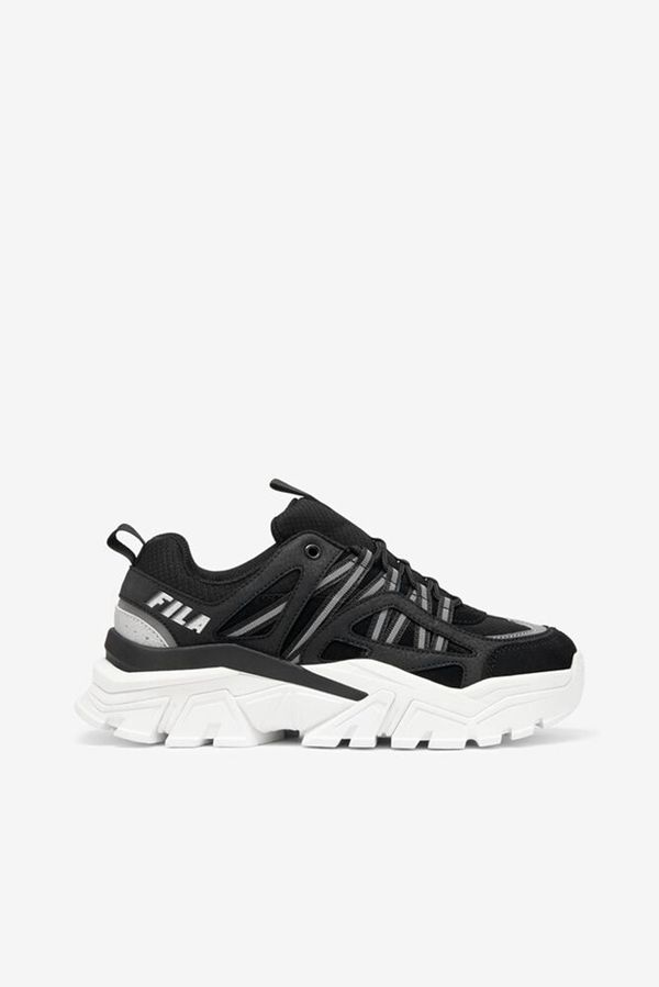 Fila Vitalize Women's Sneakers - Black/White/Metal Silver,NZ 510-89165